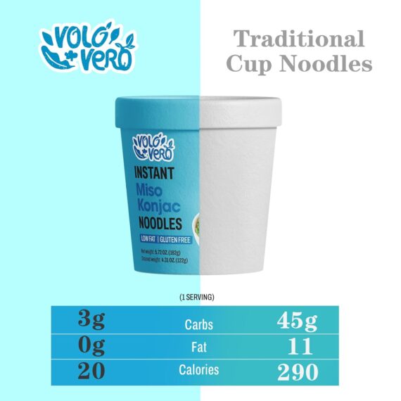 VOLO VERO Konjac Noodle Instant Soup Cup Tom Yum Flavor, 6 Packs - Image 7