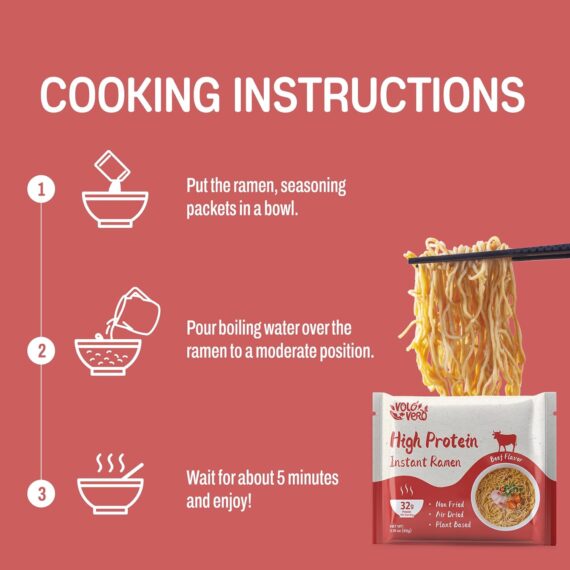 VOLO VERO High Protein (32g) Instant Ramen Noodles - Image 6