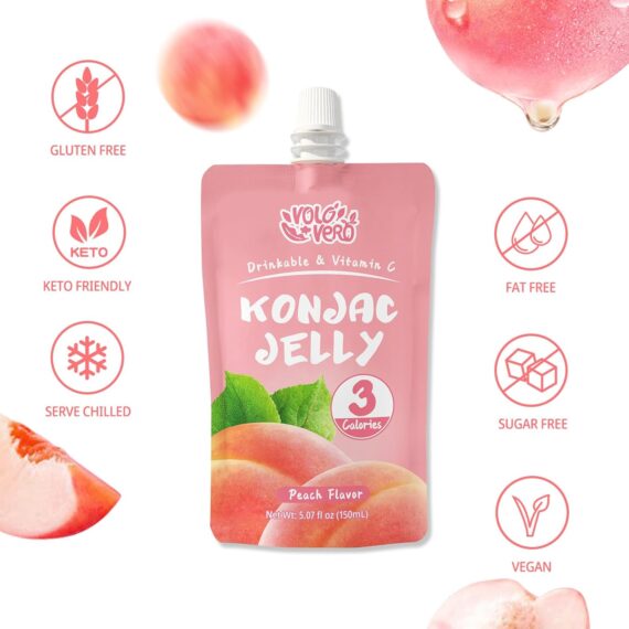 Jelly Squeeze Pouch Healthy Snacks, 20 Packs, Low Calories Drinkable - Image 6
