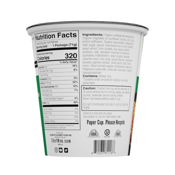 Roasted Chicken Ramen Cup High Protein Noodles (12 PACK) - Image 2