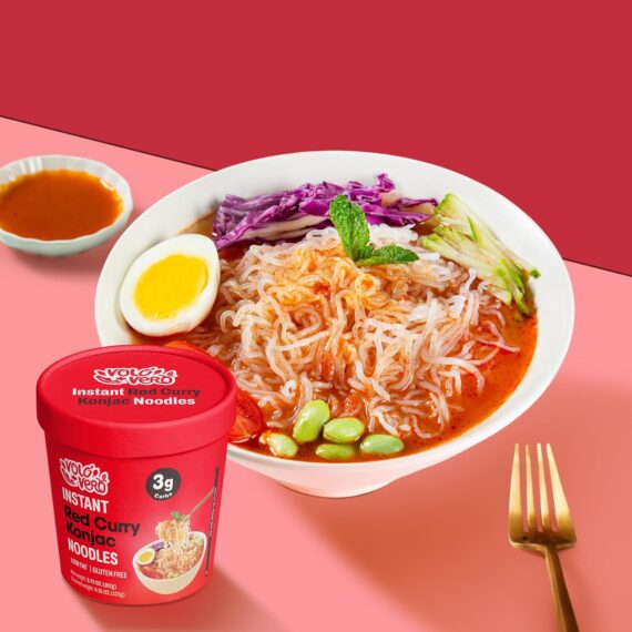 VOLO VERO Konjac Noodle Instant Soup Cup Tom Yum Flavor, 6 Packs - Image 3
