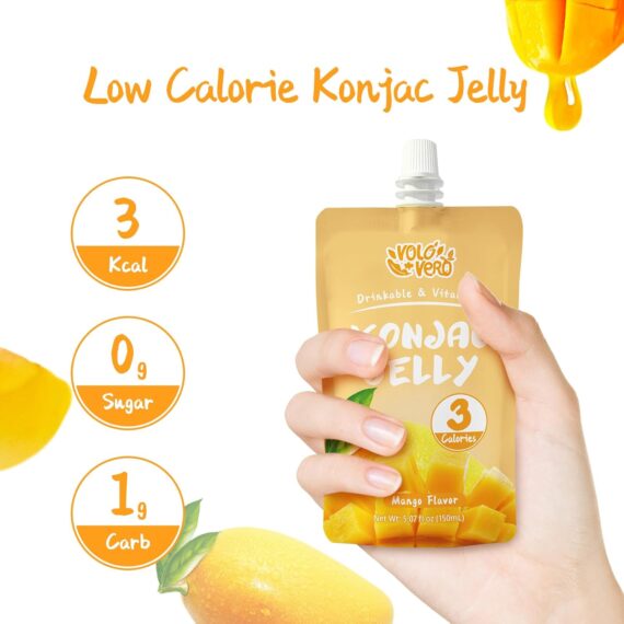 Jelly Squeeze Pouch Healthy Snacks, 20 Packs, Low Calories Drinkable - Image 7