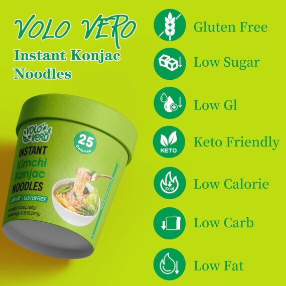 VOLO VERO Konjac Noodle Instant Soup Cup Tom Yum Flavor, 6 Packs - Image 4