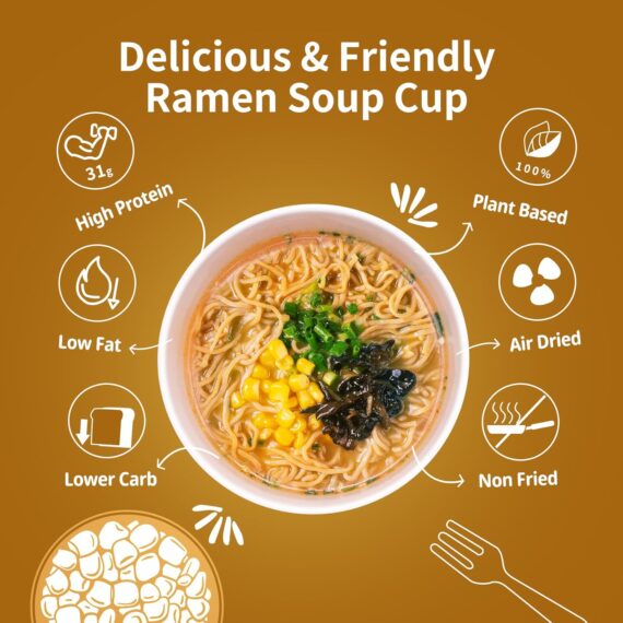 VOLO VERO High Protein (31g) Instant Soup Cup Pork Flavor - Image 3