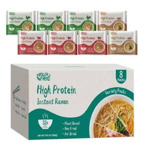 High Protein (32g) Instant Ramen Variety Packaged Noodles Soup