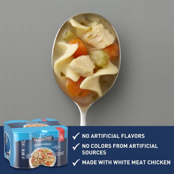 Progresso Traditional, Chicken Noodle Soup, Ready To Serve, 19 oz., 4 Pack  BooksRufus AIRufus AI - Image 11