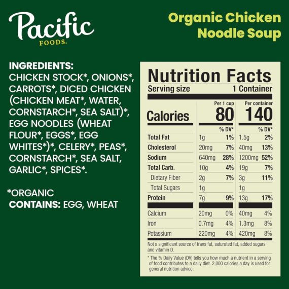 Pacific Foods Organic Chicken Noodle Soup, 16.1 oz CanRufus AIRufus AI - Image 2