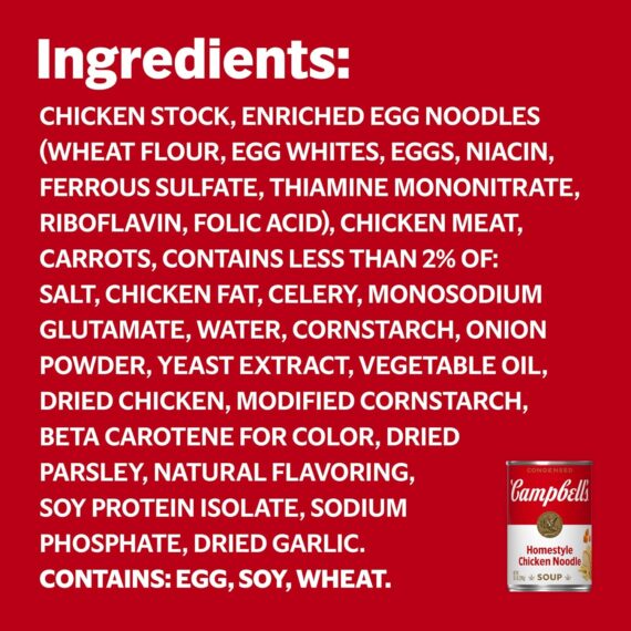Campbell’s Condensed Homestyle Chicken Noodle Soup, 10.5 Ounce Can (Pack of 4)Rufus AIRufus AI - Image 3
