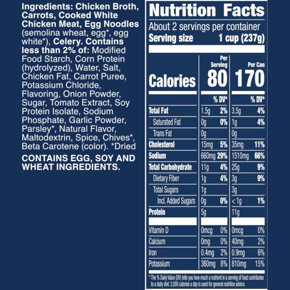 Chicken Noodle Canned Soup, 19 oz. (Pack of 12)  BooksRufus AIRufus AI - Image 2