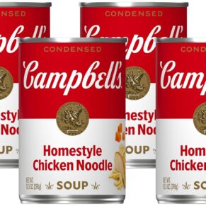 Campbell’s Condensed Homestyle Chicken Noodle Soup, 10.5 Ounce Can (Pack of 4)Rufus AIRufus AI