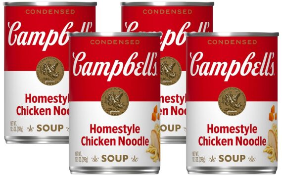 Campbell’s Condensed Homestyle Chicken Noodle Soup, 10.5 Ounce Can (Pack of 4)Rufus AIRufus AI