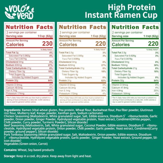 High Protein (32g) Soup Cup Variety Flavor Chicken, “Spicy - Image 2
