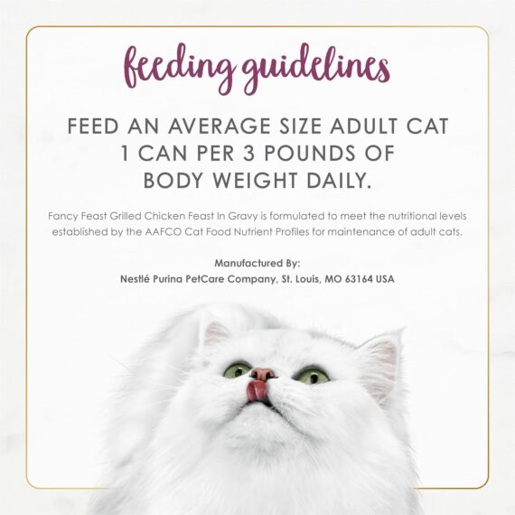 Purina Fancy Feast Grilled Wet Cat Food Chicken Feast in Wet Cat Food Gravy - Image 8