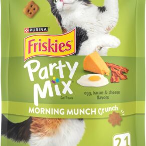 Purina Friskies Party Mix Morning Munch Crunch Cat Treats - (Pack of 10) 2.1 oz. Pouches  Pet SuppliesRufus AIRufus AI