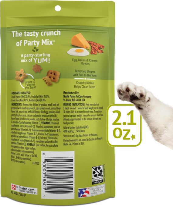 Purina Friskies Party Mix Morning Munch Crunch Cat Treats - (Pack of 10) 2.1 oz. Pouches  Pet SuppliesRufus AIRufus AI - Image 7