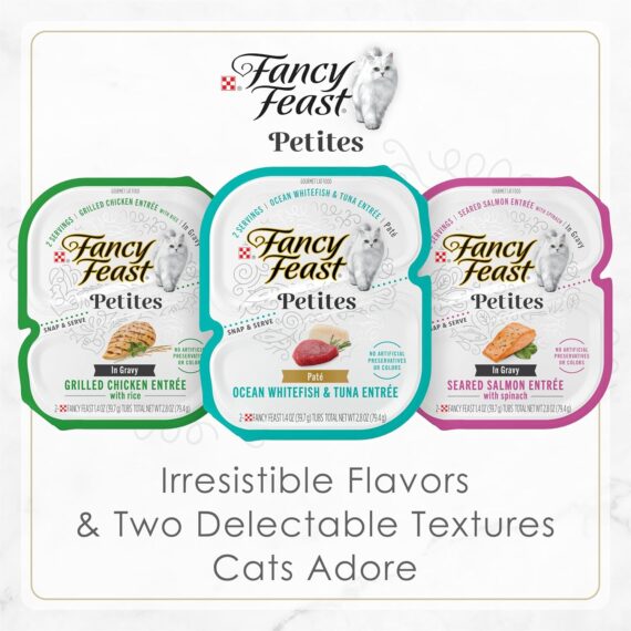 Purina Fancy Feast Petites Gourmet Wet Cat Food Pate, Petites Braised Chicken Entree - (Pack of 12) 2.8 oz. Tubs  Pet SuppliesRufus AIRufus AI - Image 6
