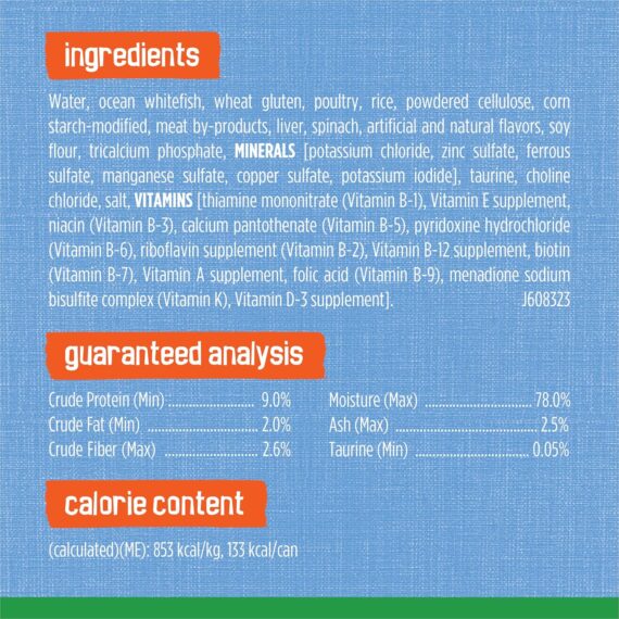 Purina Friskies Indoor Cat Food Flaked Ocean Whitefish Dinner With Garden Greens in Sauce - (Pack of 24) 5.5 oz. Cans  Canned Wet Pet Food : Pet Supplies - Image 6